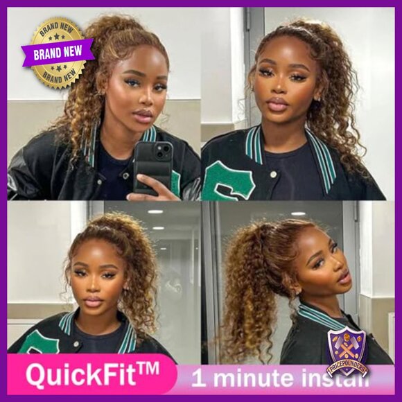 360 Lace Frontal Human Hair Wig Deep Wave 28 Inch Pre Plucked